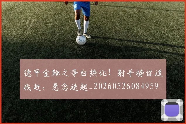 德甲金靴之争白热化！射手榜你追我赶，悬念迭起_20260526084959